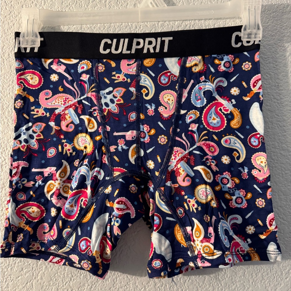 Men's Boxer Briefs - Colorful Paisley Design